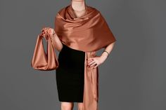 🔘 Satin double-layered women's shawl for all kinds of events. 🔘 The mannequin is wearing the size standard. 🔘 Material: Double layered soft luxurious satin fabric 🔘 Measurements: Double Layered 70cm x 220cm / 27.5" x 86,5''- Bag measurements approximately L23 x H23 cm / L9 x H23 inches (Without Handles)  🔘 Care instructions: Hand wash gently in cool or lukewarm water and lay flat to dry 🔘 Custom orders are welcome! Elegant Satin Silk Scarf For Evening, Elegant Silk Scarves For Wedding, Evening Shawl Wrap Scarf, Elegant Formal Shawl, Elegant Evening Shawl Wrap, Evening Shawl Wrap, Silk Shawl For Formal Occasions, Elegant Formal Wrap, Wedding Silk Shawl Scarf