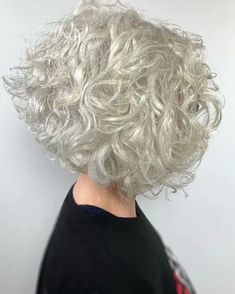 Short Curly Haircuts Grey Hair, Short Curly Hairstyles For Women Over 50 Gray Hair Haircuts, Short Wavy Hairstyles For Women Over 60 Grey Hair, Grey Curly Bob Hairstyles, Updos For Short To Medium Length Hair, Stacked Inverted Bob Haircuts Curly Hair, French Bob For Curly Hair, Curly Wedge Haircut Stacked, Wedge Haircut Curly Hair