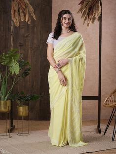 Find more items of ADA:- https://www.etsy.com/in-en/shop/AdachikanStudio SKU: A130249 Fabric: Faux Georgette Length of the Saree: 5.50 meter Blouse Length : 1 meter Color: Lemon Embroidery: Bakhiya Phanda & Keel Kangan  Thread: White Cotton Touch and Feel: Soft and Comfortable Silhouette: Feel elegant with Ada Chikankari saree. The alluring Lemon Faux Georgette  saree weaved with white cotton thread. The fabric is lightweight and soft, best for any season use.   Disclaimer:   Blouse Shown for Photo shoot Purpose. Running Blouse piece Fabric within the saree.  Product description Trivia: Chikankari is an Art of Imagination, It is a handicraft process where the wooden blocks are hand chiselled in various design patterns, and the natural stew for printing is prepared, and printed on the cloth Yellow Semi-stitched Chikankari Embroidered Fabric, Yellow Chanderi Saree With Floral Embroidery, Yellow Chikankari Traditional Wear In Georgette, Yellow Chikankari Embroidered Traditional Wear In Georgette, Yellow Chikankari Embroidered Fabric, Yellow Georgette Traditional Wear With Floral Embroidery, Yellow Chikankari Embroidered Fabric For Festivals, Yellow Traditional Wear With Floral Embroidery In Georgette, Yellow Chikankari Embroidered Fabric For Eid