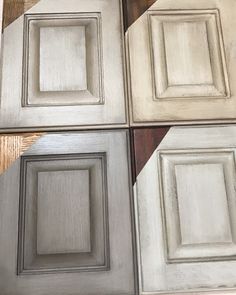 four different types of kitchen cabinet doors