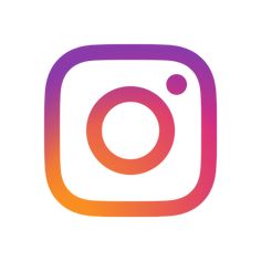 the instagram logo is shown in purple and orange colors, with a white background