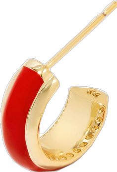 Huggie Hoop Earrings, Dillard's, Kendra Scott, Red Gold, Gold Earrings, Gold Plate, Hoop Earrings, Plating, Brass