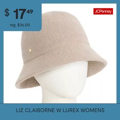 Base Material: 100% PolyesterCare: Spot CleanBrim Width: 2 InchCountry of Origin: Imported Cloche Hats, Cloche Hat, Liz Claiborne, The Originals, Hats, Free Shipping