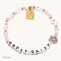 Oopsy Daisy– Disney Mickey Mouse & Friends Bracelet Minnie Mouse Beaded Bracelet, Disney Princess Beaded Bracelet, Adjustable Disney Style Bracelets, Beaded Mickey Mouse Bracelet, Disney Jewelry Bracelet, Bold Eyeshadow, Acrylic Bracelet, Oopsy Daisy, Daisy Duck