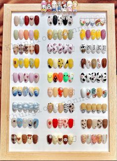 Nail Art Display Ideas, Nail Box Design, Nail Art Design 2023, Nail Hot, Nails Tay, Trending Nail Art, Nail Display, Multicolored Nails