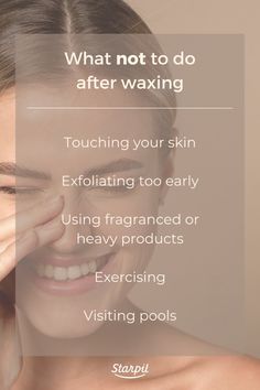 Waxing for smooth skin?  But aftercare matters too!  Here's what to avoid for irritation-free, long-lasting results:

❌ Touching (except for gentle lotion application)
❌ Early exfoliation (use a gentle ingrown hair serum 24+ hours after)
❌ Fragranced/heavy products (opt for fragrance-free & lightweight)
❌ Exercise/sweating for 48 hours
❌ Pools/beaches/saunas for 48 hours

Let your skin breathe & heal for maximum smoothness!  #waxing #aftercare #skincaretips Waxing Aftercare, Ingrown Hair Serum, Ingrown Hair, Hair Serum, Fragrance Free, Skin Care Regimen