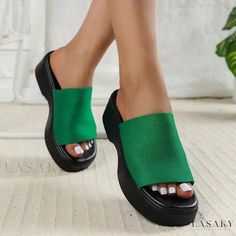 Lasaky - Round Toe Chunky Heel Platform Sandals - Casual Minimalist Retro Thick Sole Platform Slides Lightweight Outdoor Sandals Clog Fashion, Chunky Heel Platform Sandals, Winter Sandals, Kids Leather Shoes, Kids Snow Boots, Outdoor Sandals, Mens Snow Boots, Heel Slippers, Platform Heels Chunky