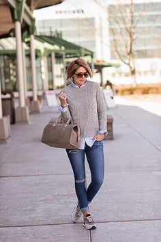 Outfits Over 40, Seersucker And Saddles, Looks Adidas, Sneak Attack, Stylish Outfits For Women Over 50, Clare Vivier, Loeffler Randall, Mode Inspo, Casual Fall Outfits