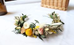 Dried and preserved floral head wreaths will be slightly different from each other because they are custom made. Colour of the floral head wreath might differ slightly too due to the nature of the flowers and lighting on different monitor screen. Flower head wreath at USD$43 Message us if you need more pcs for your event. Overseas shipping available. Items will be shipped as registered article that comes with a tracking number. Estimated shipping is about 10- 14 working days,depending on customs Wedding Head Wreath, Dry Flower Wreath, Head Wreath Wedding, Floral Head Wreath, Wreath Crown, Flower Head Wreaths, Flowers Simple, Victoria Wedding, Princess Gifts