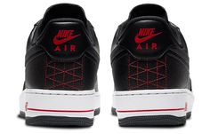 Nike Air Force 1 Low 'Technical Stitch - Bred' Black/Red/White DD7113-001 Black Sporty Sneakers With Contrast Stitching, Air Jordans Women, Air Max 2090, Nike Sacai, Low Air Jordan 1, Air Jordan 9, Jordan 8, Womens Air Jordans, Jordans Women