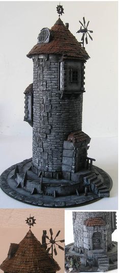 an image of a castle made out of clay