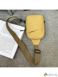 BirdinBag - Stylish Unisex Sports Sling Bag: Ideal for Casual Outdoor Activities Shoulder Sling Bag, Shoulder Sling, Word Wrap, Bag Bag, Mini Fashion, Square Bag, Color Khaki, Sling Bag, Outdoor Activities