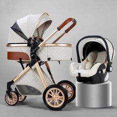 a baby stroller and car seat are shown with the price tag $ 10 on it