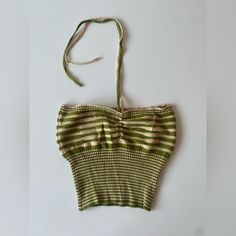 This Brand New: Shein Stripped Crop Top Has Never Been Worn And It’s In Perfect Condition. Striped Halter Neck Top For Spring, Spring Vacation Striped Halter Top, Striped Halter Neck Top For Summer, Striped Fitted Halter Top For Vacation, Striped Halter Top For Spring Beach Outing, Fitted Striped Tops For The Beach, Spring Striped Halter Top, Striped Fitted Halter Top For Summer, Striped Halter Top For Spring And Summer