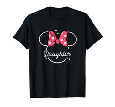 PRICES MAY VARY. Official Disney Merchandise Disney T Shirts for Daughter; Disney Gifts for Daughter; Daughter Birthday; Disney Family Shirts; Disney Hoodies for Daughter; Disney Daughter; Disney Family; Family Trip; Family Vacation; Minnie Mouse; Sparkle; Twinkle; Pink Bow; Head; Ears Lightweight, Classic fit, Double-needle sleeve and bottom hem Family Shirts Disney, Disney Family Shirts, Birthday Disney, Disney Hoodies, Family Family, Disney T, Disney Family, Disney Tshirts, Disney Merchandise