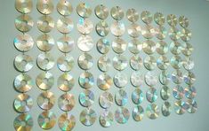 the wall is made up of many cds