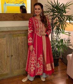 Dongre Dress, Designer Suits For Wedding, Dia Mirza, Heavy Dresses, Designer Punjabi Suits, Punjabi Outfits, Indian Designer Suits, Anita Dongre, Salwar Kamiz