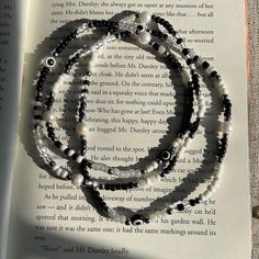 Black and white evil eye🧿 waist/stomach beads. Ghc 30 per strand. Stomach Beads, Black Evil Eye, White Evil Eye, Beaded Projects, Grunge Jewelry, Snap Bracelets