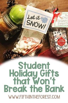 the student holiday gifts that won't break the bank are great for students and teachers