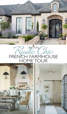 the french farmhouse house tour is featured in this postcard