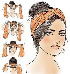 Turban how-to for Latina Magazine Latina Magazine, Crochet Hair Styles, About Hair, Headband Hairstyles