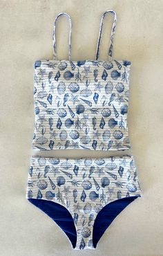 *Ships 8/05  With both the top and bottom of this darling tankini being reversible; it’s basically four swimsuits in one. In our opinion, it is as cute as swimsuits come! The top has an added layer inside with sewn-in padding for worry-free play all day. It is high-quality, comfortable, and SO much fun!! Truly, a combi Clothes For Tropical Vacation, Tankini Sewing Pattern, Cute Bathing Suit Ideas, Costal Swimsuit, Dream Clothes Preppy, Tankini And Shorts, Cute Tankini Aesthetic, Cute Appropriate Bikinis, Preppy Summer Bikinis