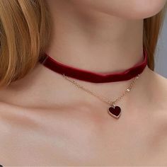 Velvet Choker Red Heart Charm Layered Necklace Bundle 2 Or More And Save 30% . Send Me A Message If You Want To Bundle More Products. :) Heart Shaped Clavicle Chain Choker For Party, Trendy Red Choker For Party, Trendy Party Choker For Valentine's Day, Trendy Choker For Valentine's Day Party, Cute Red Necklace For Parties, Trendy Red Party Choker, Party Choker With Heart Pendant, Red Heart Necklace For Valentine's Day Party, Heart-shaped Clavicle Chain Choker For Parties