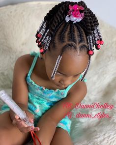 Kid Braided Ponytail, Ponytail For Kids, Crochet Ponytail, Braid Styles For Girls, Toddler Braided Hairstyles, Kids Style Hair