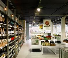 a store filled with lots of bottles of wine