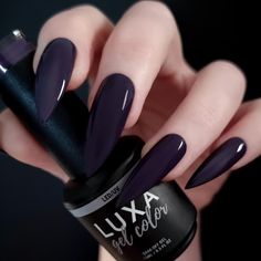 Info When night falls and all is dark, this ultra-deep smoky plum is right at home under the light of the full moon... AFTER DARK is part of the In the Night Collection. LUXA Gel Color is a soak-off, durable and long-lasting gel polish. For directions click here. 15mL / 0.5 fl ozProfessional use only Plum Nails, Gothic Nails, Dark Nails, The Full Moon