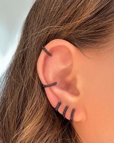 🔥 Bead Ball BLACK HUGGIE HOOP earrings ❣️ Sizes: 6mm, 7mm, 8mm (inner diameter)  These small HUGGIE earrings are the perfect trending accessory for your ears! ❤️✨ These Tiny Black Earrings are classy to fit with every outfit, yet statement enough to bring you compliments here and there. 🙂 💕Hoop Earrings are a great GIFT for Birthday, Anniversary, Bridesmaids, Graduation, Friendship, Sisters, Boyfriend, etc. Hoop earrings symbolize unity, wholeness and infinity. Ear hoops are a unisex accessor Fully Pierced Ears Aesthetic, Black Hoop Cartilage Earrings For Everyday, Black Minimalist Hoop Piercings, Minimalist Black Hoop Piercings, Black Hypoallergenic Hoop Cartilage Earrings, Black Small Hoop Cartilage Earrings, Black Hoop Cartilage Earrings For Gift, Black Huggie Cartilage Earrings, Minimalist Black Cartilage Earrings With Ear Wire