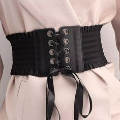 Tied Leather Corset Waist Women Wide Belt Cincher Elastic Waistband Stretch Band
#ad Wide Belts For Women, Fashion Corset, Red Corset, Corset Belt, Belt Length, Wide Belt, Women Corset, Women Lace, Black Faux Leather