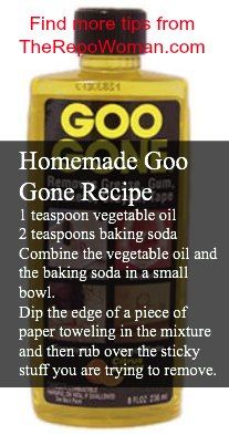 a bottle of homemade go gone recipe oil