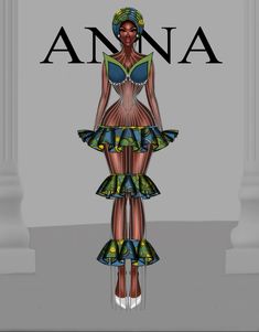 Bold Ankara Design with Vibrant patterns and daring details, Perfect for making fearless fashion statement #art #fashionillustrator#fashionidea#ankara#ankaradresses Ankara Inspiration, Daring Diva, Detailed Fashion, Ankara Design, Gown Sewing Pattern, African Bridesmaid Dresses, Fashion Figure, Fashion Figure Drawing