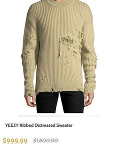 Kanye West Funny, Distressed Sweater, Dating Girls, Distressed Sweaters