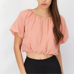 Forever 21 Round Neck Short Sleeves Open Back Crop Top Size M Brand: Forever 21 Size: M Nwt Round Neckline Elasticized Hem Fabric: 80% Polyester, 20% Pit To Pit: 17 1/2 Shoulder To Hem: 16 1/2 Pink, Crop Top, Summer, Casual, Top, Spring Versatile Summer Tops With Elastic Waistband, Versatile Tops With Elastic Waistband For Summer, Chic Spring Crop Top With Elastic Waistband, Spring Crop Top With Elastic Waistband, Chic Summer Tops With Elastic Waistband, Spring Crop Top With Elastic Waistband Suitable For Summer, Casual Crop Top With Elastic Waistband For Day Out, Spring Tops With Elastic Waistband, Fitted Tops With Elastic Waistband For Spring