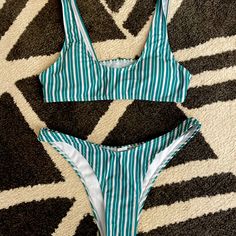 Never Worn 2 Piece Bikini Set Striped Amazon Bikini Bundle Amazon Fitted Beachwear Swimwear, Fitted Amazon Beachwear Swimwear, Amazon Fitted Swimwear For Pool, Fitted Amazon Swimwear For Pool, Fitted Amazon Swimwear For Swimming, Fitted Swimwear For Pool By Amazon, Amazon Beachwear Swimwear For The Beach, Amazon Summer Swimwear For Vacation, Amazon Summer Swimwear For Beach