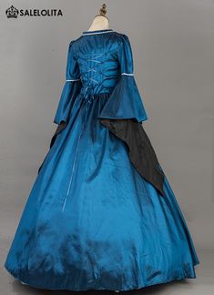 Medieval Renaissance Gothic Victorian Ball Gown Lady Princess Queen Dress Halloween Costume for Women     Condition: Brand New   Color:  Blue/Wine Red/Purple/Green   Material: This Victorian Dress is made of  High Quality Satins,Smooth, soft and comfortable to wear   Sleeve Length: Long Sleeve   Dresses Length:Floor-Length   Neckline:  Square Collar   Decoration: Ruffles + Lace   Style: This dress is perfect for civil war,victorian,medieval,regency,renaissance, wedding, cosplay, t Victorian Dress For Halloween Cosplay, Medieval Victorian Dress For Costume Party And Festivals, Medieval Style Victorian Dress For Costume Parties And Festivals, Medieval Victorian Dress For Costume Party, Gothic Victorian Dress For Cosplay At Medieval Festivals, Medieval Style Victorian Dress For Costume Parties, Medieval Victorian Dress For Halloween Cosplay, Gothic Overbust Medieval Dress For Costume Party, Gothic Medieval Dress With Historical Design For Halloween