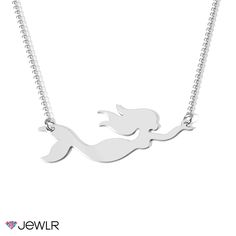 Channel your inner mermaid with this magical mermaid cutout necklace! Available in your choice of sterling silver, white, yellow or rose gold, this necklace is a must-have accessory for you or anyone you love! Mermaid Cutout, Magical Mermaid, Mermaid Vibes, Chantel Jeffries, Silver Mermaid, Mens Engagement, Tiny Tattoos, Gift Collections, Wedding Necklace