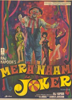 an old movie poster with clowns on it