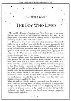 the boy who lived is featured in this book