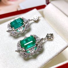 PROFESSIONALLY MADE TO ORDER Takes 5-7 days to handcraft, diamond setting, and 3 more days for UPS EXPRESS (free shipping). So a total of 10 days after clear payment is expected. -All dimensions, carat weights, and QUALITY are the minimum of what you will receive. You will get only bigger, better, or more sparkling items! For rings, they will be made in your size from scratch, PERFECTLY FOR YOU!! And because of this, you will have a choice to choose whether you want your piece in White Gold, Yel Gold Chandelier, Diamond Settings, Handcrafted Earrings, Zambia, Emerald Diamond, Brilliant Diamond, Earrings Dangle, Quality Diamonds, Chandelier Earrings