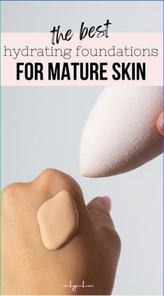 When we reach a certain age, our skin starts to have fine lines and it becomes thinner. What once was an amazing foundation for you, suddenly starts to crease and look cakey in those newfound wrinkles. Introducing a new foundation could be the ticket to a more youthful glow. Here are the 5 Best Hydrating Foundations For Mature Skin. Best Hydrating Foundation Dry Skin, Best Foundation For Over 50 Women, Best Foundations For Aging Skin Over 50, Best Foundation For Textured Skin, Best Makeup For Aging Skin, How To Apply Foundation For Older Women, Makeup For Maturing Skin, Best Foundation For Aging Skin Over 50, Best Foundation For Over 40