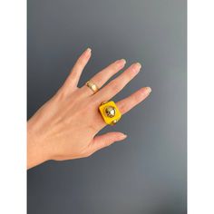 Yellow/Gold Y2k Chunky Square Ring, 8 Nwt Tags: Asos, Dolls Kill, Missguided, Revolve, Blogger Style, Hippie, Gypsy, Urban Outfitters, Nasty Gal, Prettylittlething, Boohoo, Missy Empire, White Fox Boutique, Shein, Princess Polly, Forever 21, Bubble Ring, Y2k Ring, Chunky Ring Trendy Yellow Ring As Gift, Yellow Rings For Summer Gift, Ring Y2k, Asos Jewelry, Y2k Rings, Bubble Ring, Chunky Ring, Square Ring, White Fox Boutique