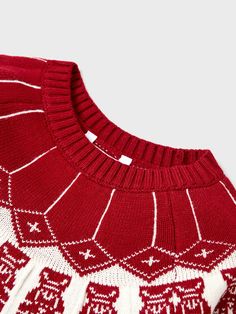 Matching Christmas Sweaters, White Only, Nutcracker Christmas, Long Style, Matching Family Outfits, Family Outfits, Matching Top, Made In China, Red Sweaters