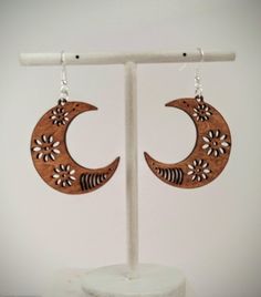 With a growing emphasis on sustainably and individuality in fashion, wood jewelry not only serves as stylish but also reflects a deeper appreciation for nature and craftsmanship. The wood grain in each piece makes them truly unique. Our wood earrings are versatile, they look fabulous with casual and formal attire. Wood earrings are of a lightweight nature which ensures comfort. We only use hypoallergenic, nickel free studs or hooks in your choice of silver or gold plated. This is a perfect gift Wood Earrings Stud, Earrings Moon, Wood Jewelry, Just Because Gifts, Moon Shapes, Earrings Stud, Wood Earrings, Gifts For Nature Lovers, Formal Attire