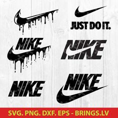 Nike Svg File, Free Nike Svg Files For Cricut, Nike Cricut Ideas, Nike Stencil, Nike Svg File Free, Nike Svg Free, Nike Tshirt Design, Nike Drip Logo, Nike Decal