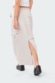 Cargo Skirt Drawstring waistband Cargo pockets Polyester, Rayon Model wears size S Model height is 5'6 Item care: Wash with similar color Cargo Skirts, Skirt Cargo, Thrift Inspo, Swimwear Dress, Cargo Skirt, Belly Chain, Drawstring Waistband, S Models, Model Height