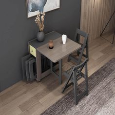 This minimalist modern wooden foldable table set, which takes up less space than standard table sets, will allow you to have more free space in your home when necessary. When opening the table, it’s no problem for 6-10 people to have a meal. This dining table set is perfect for small spaces. The table is also very elegant and will add a touch of sophistication to any room. Specifications:Material: WoodFolded: Yes What’s in The Box:1x Foldable Elegant Rectangle Dining Table4x Chairs Camping Goals, Cheap Dining Tables, 4 Chair Dining Table, Dining Table Sizes, Folding Dining Table, Company Party, Foldable Table, Rectangle Dining Table, Trailer Remodel