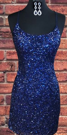 Royal Blue Homecoming Dresses, Sparkly Dresses, Dance Attire, Blue Homecoming Dresses, Graduation Dresses, 16 Dresses, Dresses Royal, Short Prom Dress, فستان سهرة